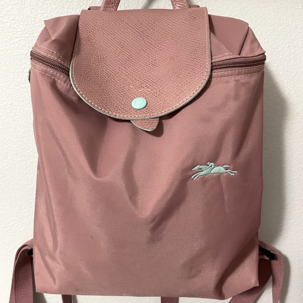 LONGCHAMP Le Pliage Club Nylon Backpack - Antique Pink - Authentic